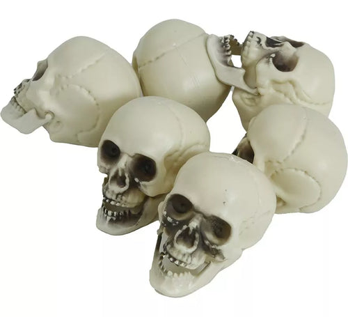Bolsa 6 Calaveras de 6 cm