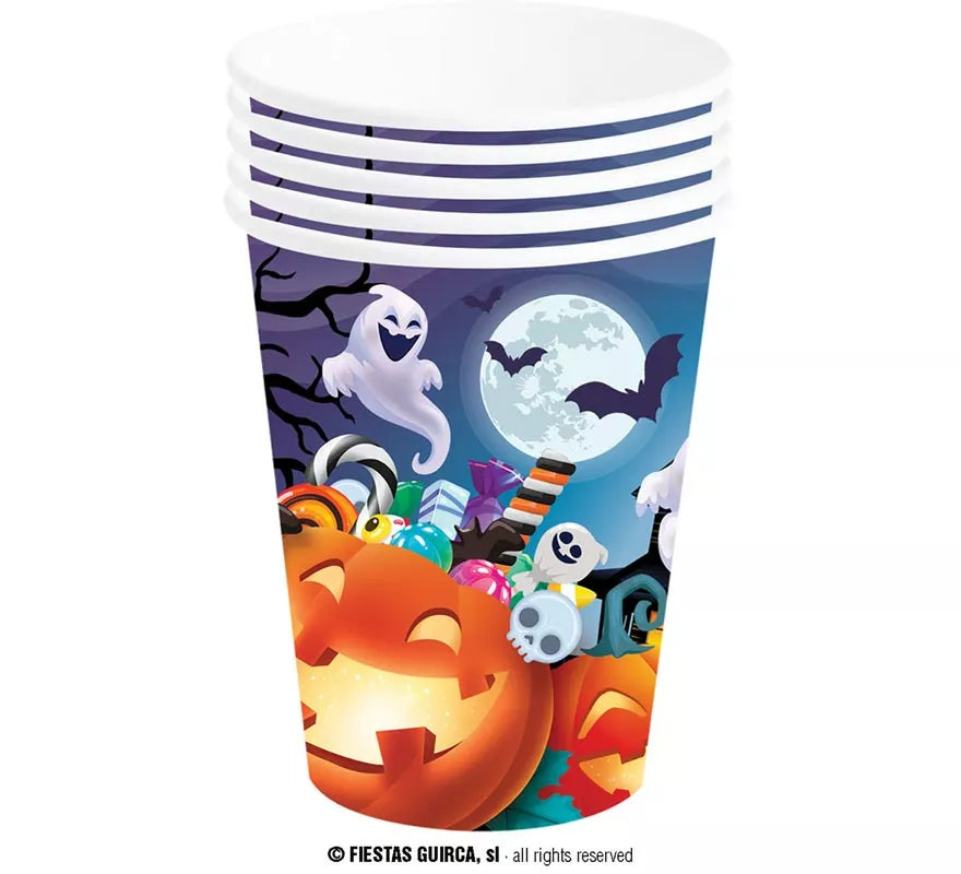 Pack de 6 Vasos Calabazas de 240 ml