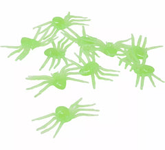 Bag of 10 Fluorescent Spiders, 5 cm