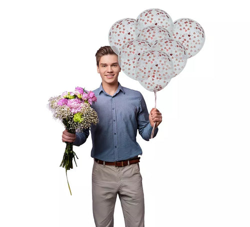 Bolsa de 10 Globos con Corazones