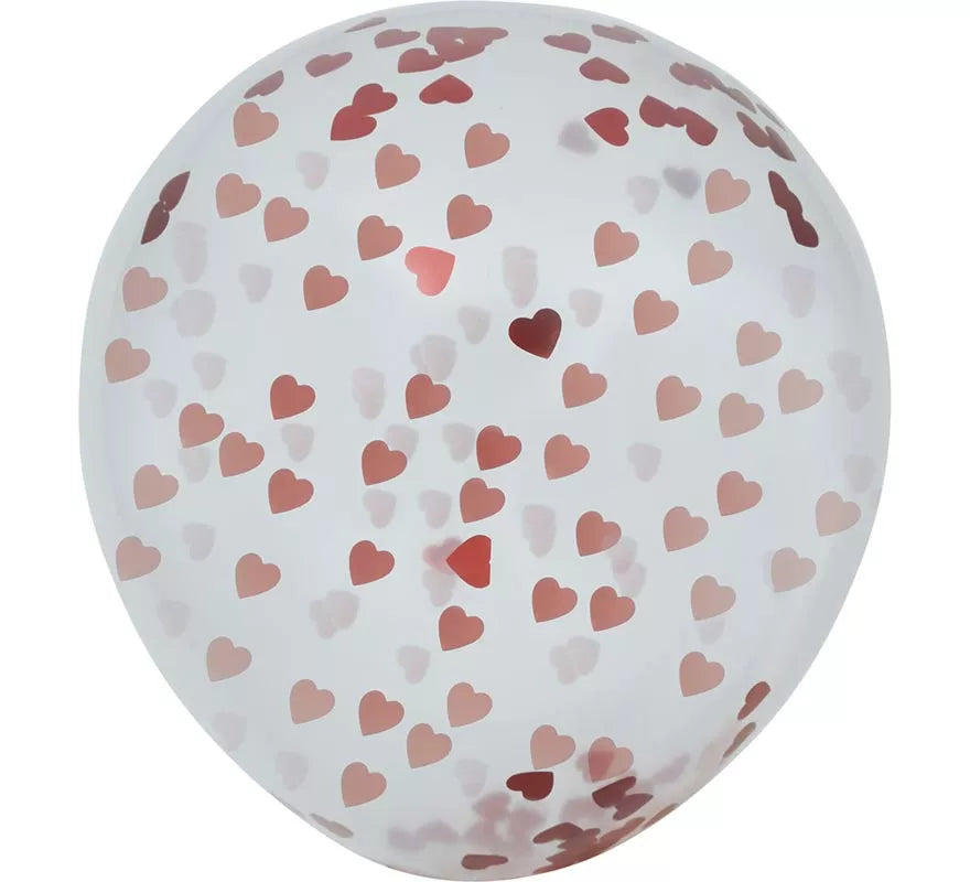 Bolsa de 10 Globos con Corazones