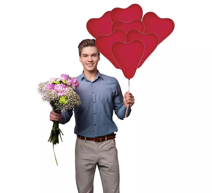 Bolsa de 10 Globos Corazón