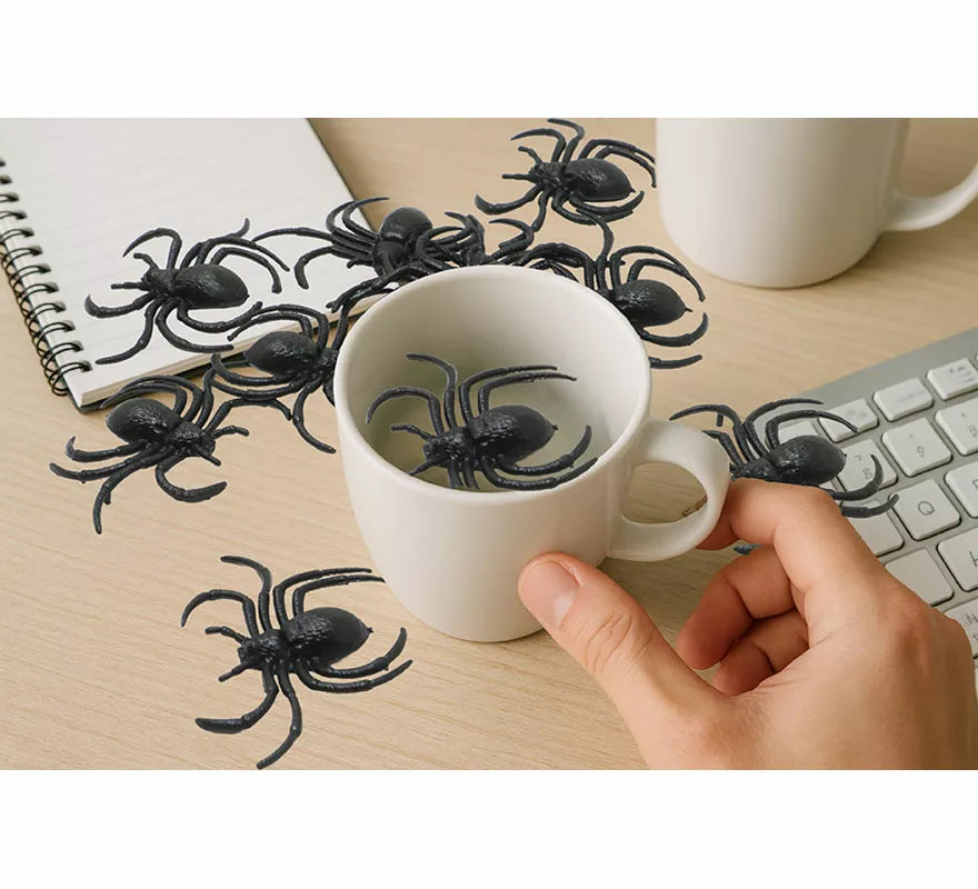 Bolsa de 12 Arañas de 7 cm