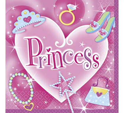 Bolsa de 16 Servilletas de las Princess de 33x33 cm.