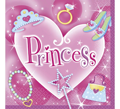 Bolsa de 16 Servilletas de las Princess de 33x33 cm.