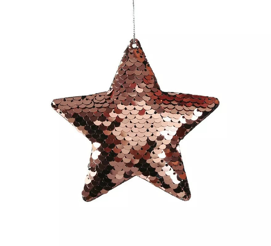 Translation missing: en.Bolsa de 2 Estrellas Lentejuelas Malva 8 cm