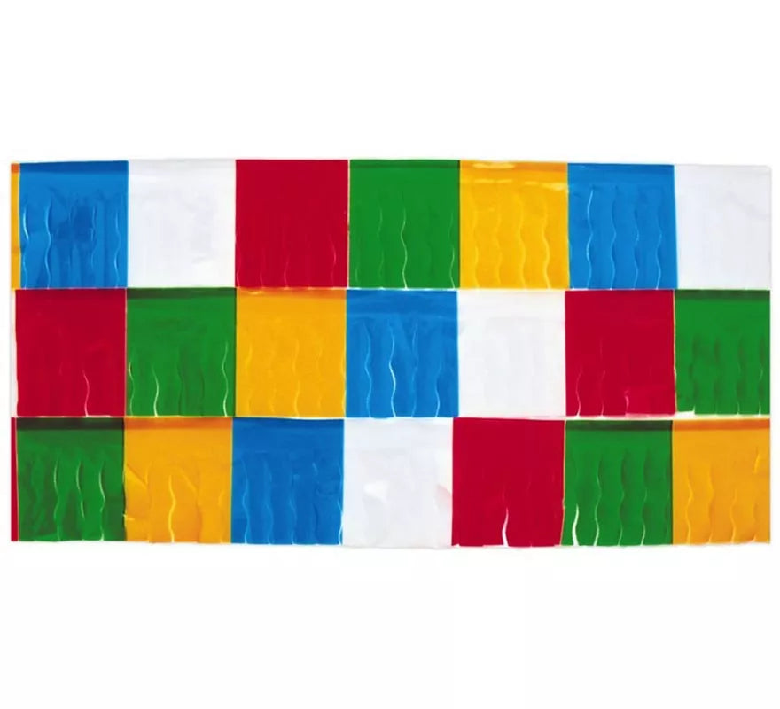 Bolsa de 25 mts. de Fleco de plástico Multicolor