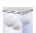 Bolsa de 3 faroles de 25 cm de color blanco