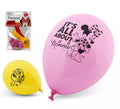 Bolsa de 5 Globos de Minnie colores surtidos de 23 cm