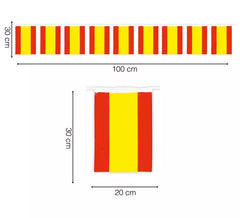 50 meter bag. Plastic Flag of Spain