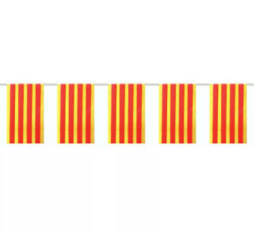 Bolsa de 50m. Bandera de Cataluña de plástico