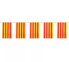 50m bag. Plastic flag of Catalonia