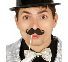 Bag of 6 mustaches with stick ideal for photocall
