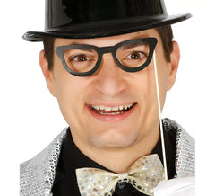 Bag of 6 glasses with stick ideal for photocall