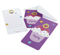 Bolsa de 6 Invitaciones de Cupcake con sobres