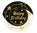 Bolsa de 6 Platos Happy Birthday de 23 cms
