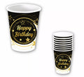 Bolsa de 6 Vasos Happy Birthday de 240 ml-9 cms