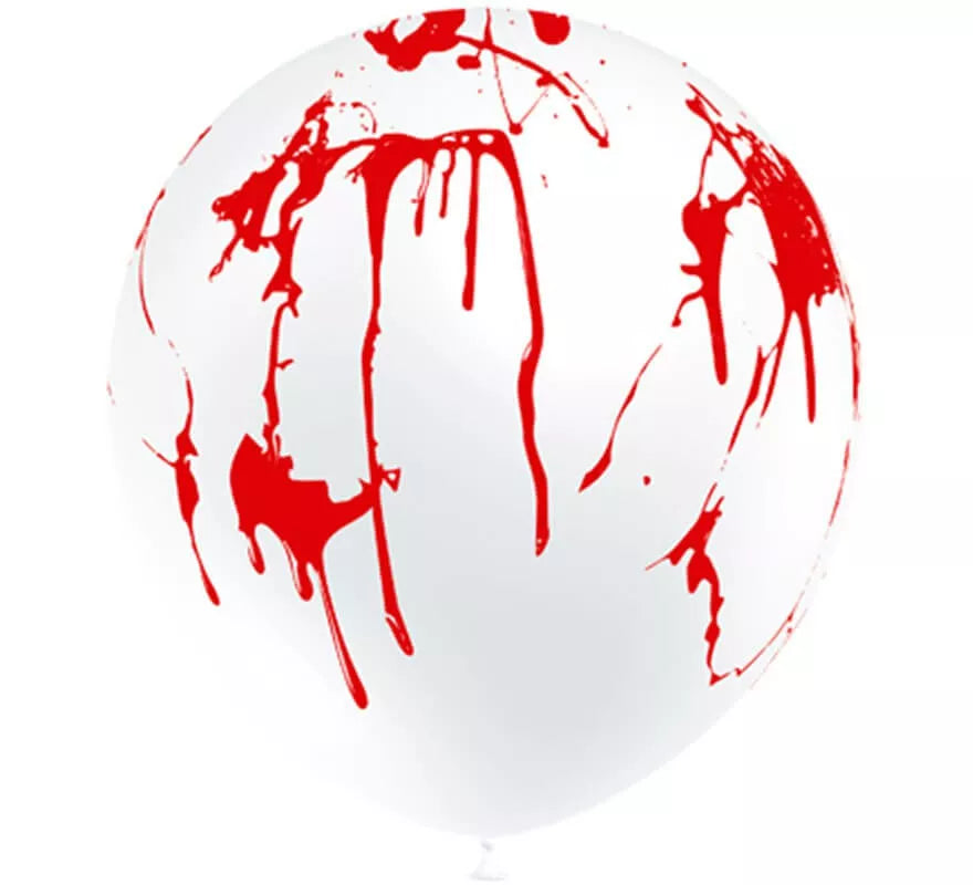 Translation missing: en.Bolsa de 8 Globos de Salpicaduras de Sangre de 95 cm