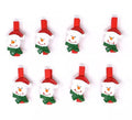 Bolsa de 8 Pinzas Muñeco de Nieve 3 cm