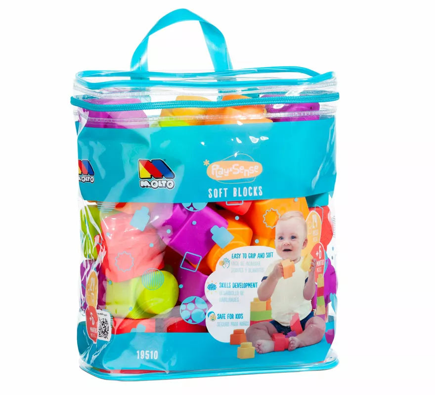 Translation missing: en.Bolsa de Bloques Blandos con 24 Piezas