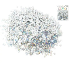 15 gram silver star confetti bag