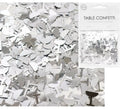 Bolsa de Confetti para mesa de Copas de Champagne Plateado de 14 g