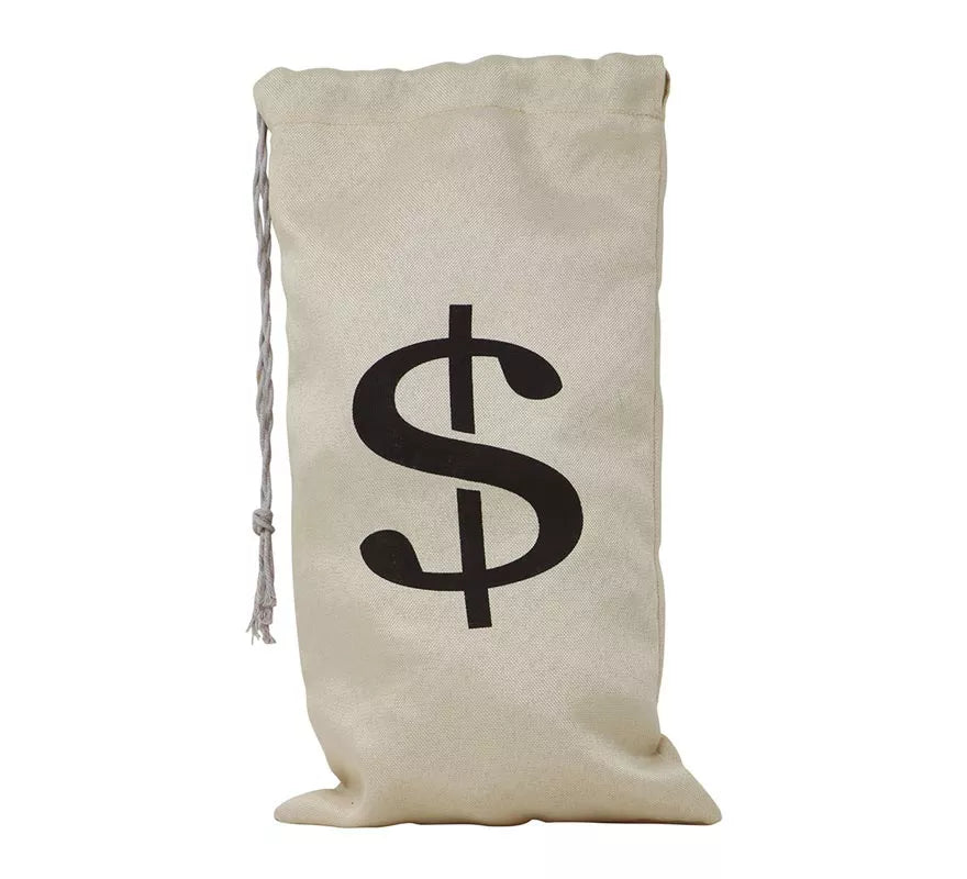 Bolsa de tela para el dinero para Vaquero, Ladrón Bancos 42X22 cm