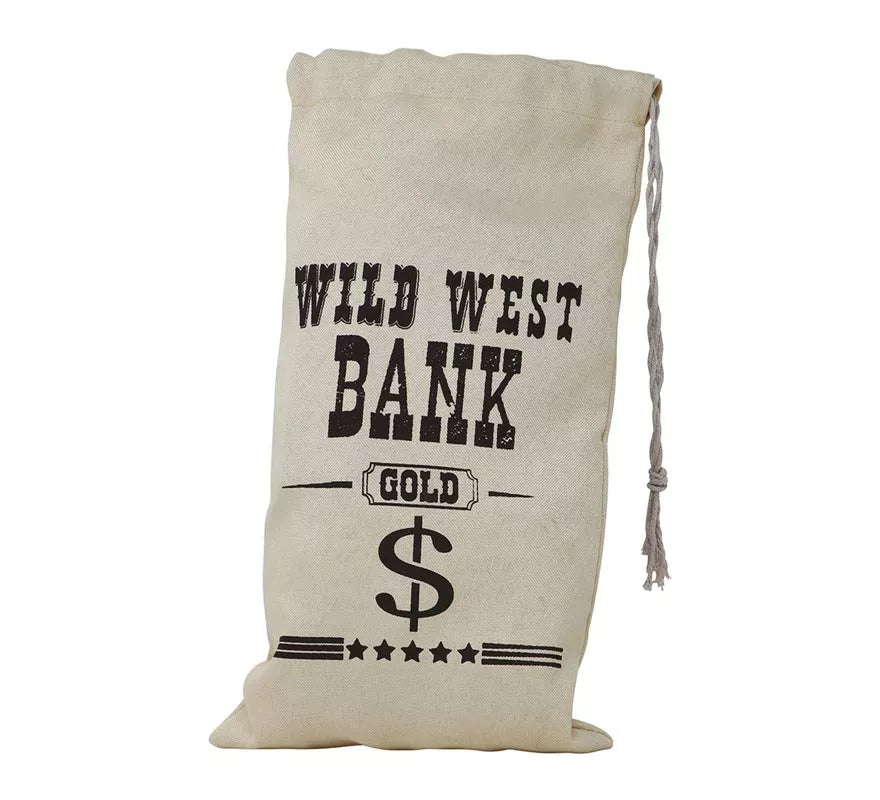 Translation missing: en.Bolsa de tela para el dinero para Vaquero, Ladrón Bancos 42X22 cm