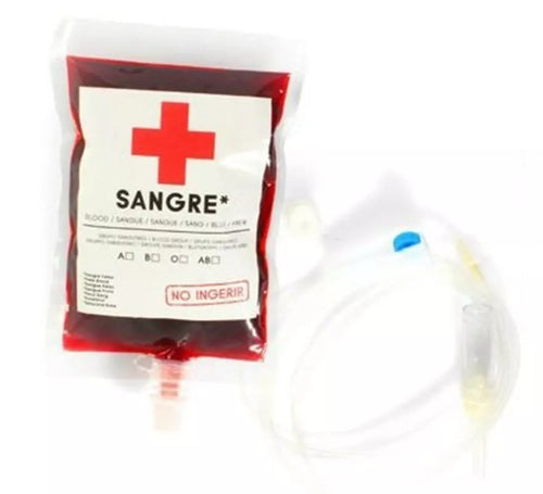 Bolsa de Transfusión de Sangre Falsa de 250 ml