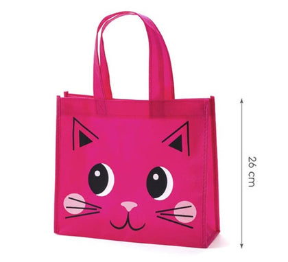 Bolsa Gato fucsia de 26x23x10 cm