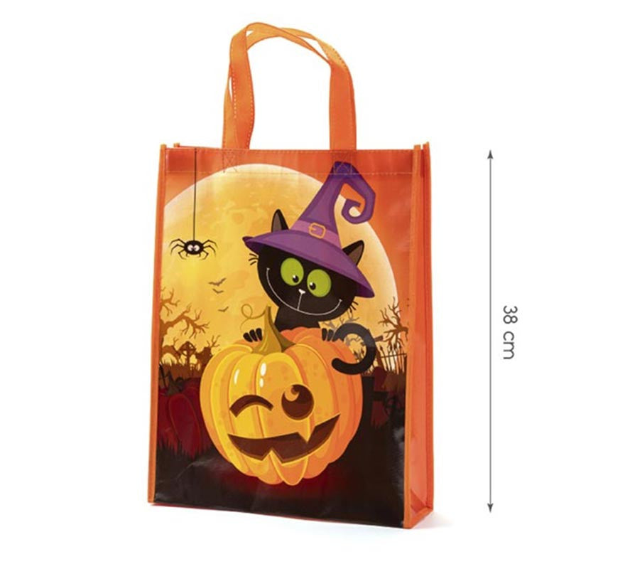 Bolsa Gato negro de 38x30x10 cm