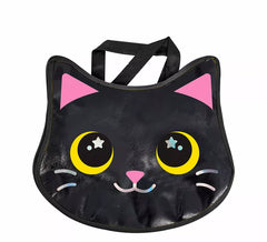 Black Metallic Cat Bag 29x31 cm