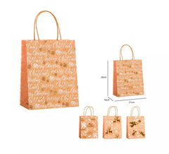 Kraft Christmas Gift Bag of 21x25.5x10 cm in assorted models