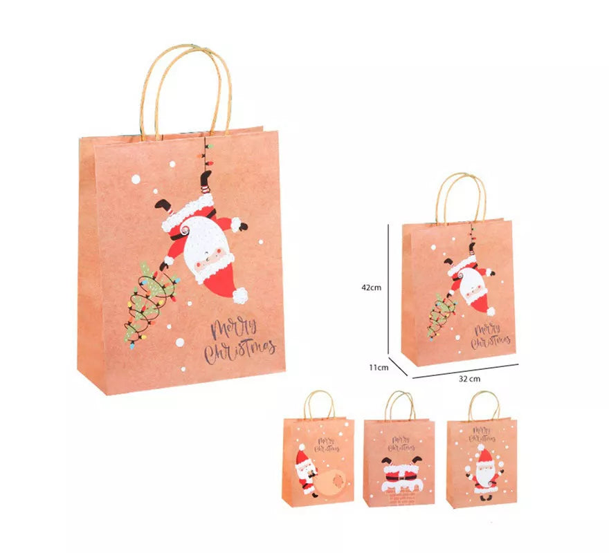 Translation missing: en.Bolsa Regalo Navidad Kraft de 32x42x11 cm en modelos surtidos