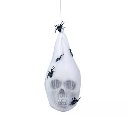Bolsa Telaraña con Calavera de 25 cm