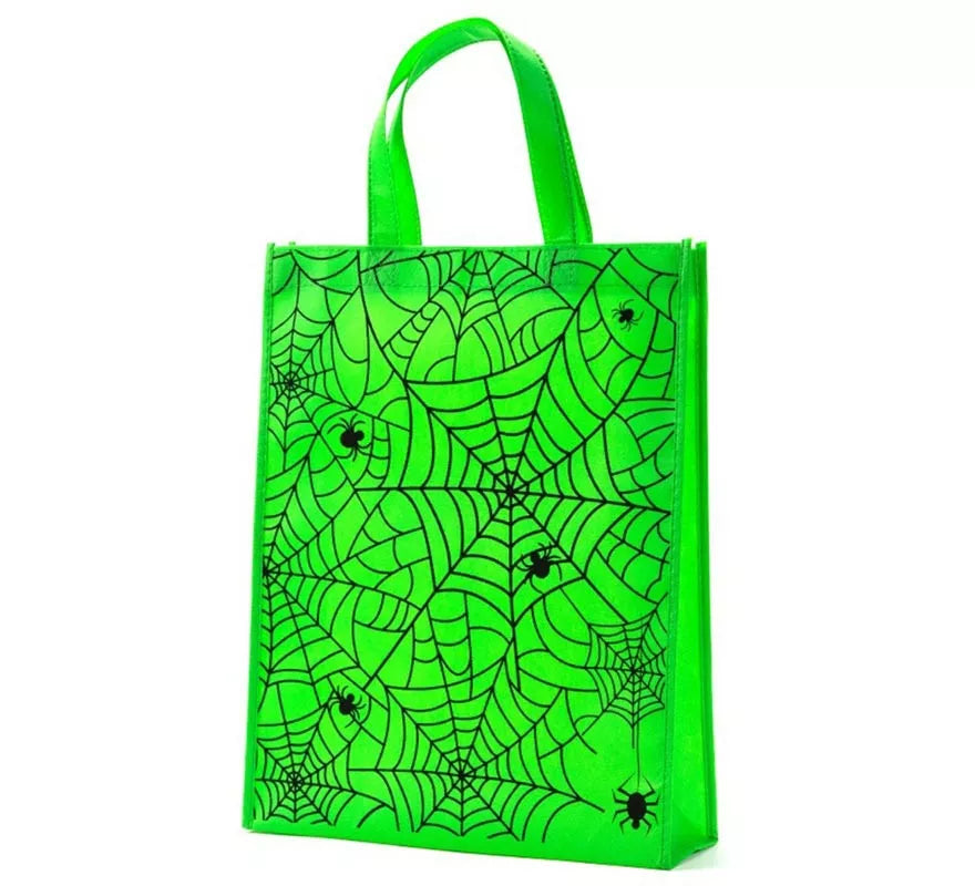 Translation missing: en.Bolsa Telaraña verde de 38x30x10 cm