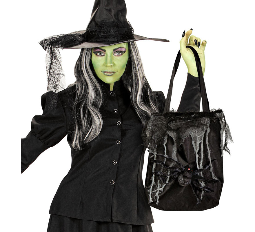 Translation missing: en.Bolso Halloween con Araña y Telarañas