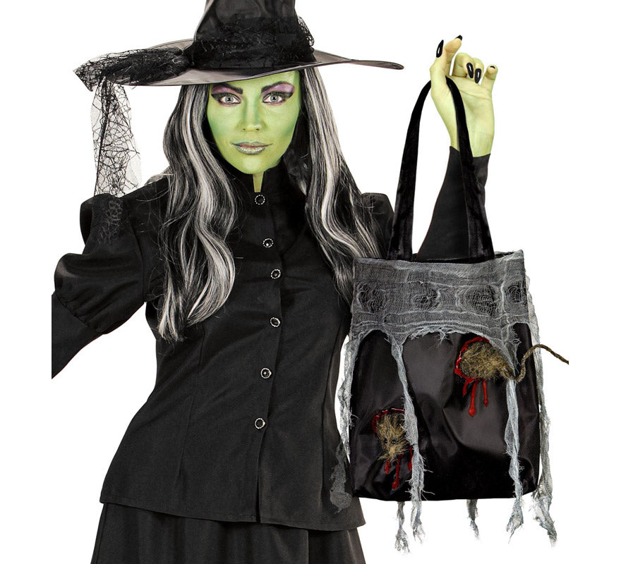Bolso Halloween con Telarañas y Ratas