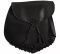 Bolso Medieval negro de 26x24 cm