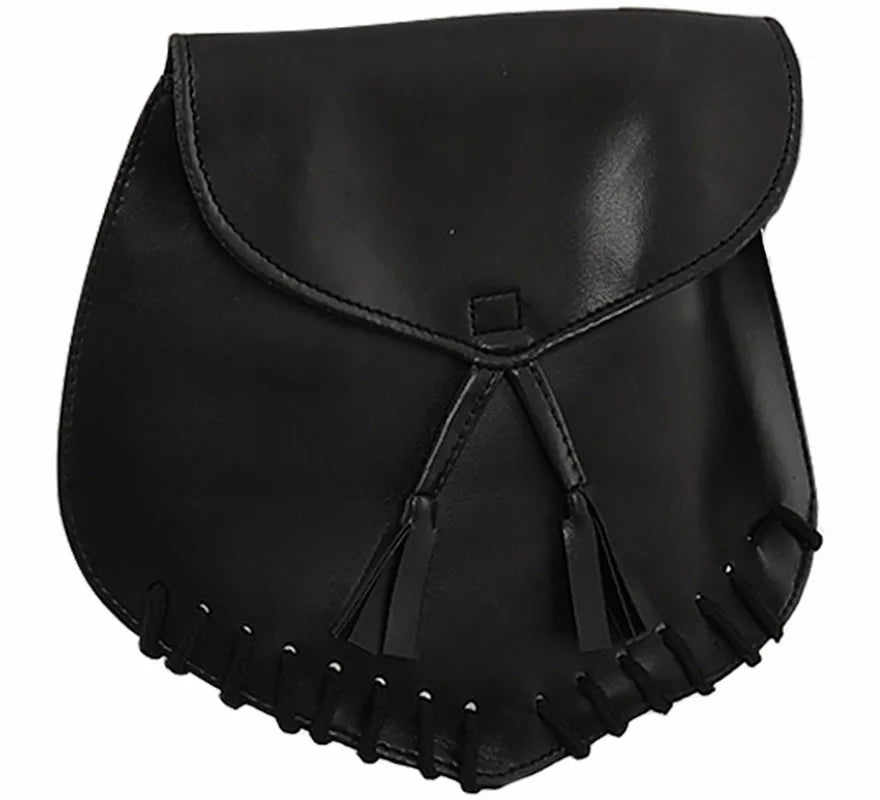 Translation missing: en.Bolso Medieval negro de 26x24 cm