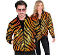 Bomber Moda a rayas dorado con lentejuelas para adulto