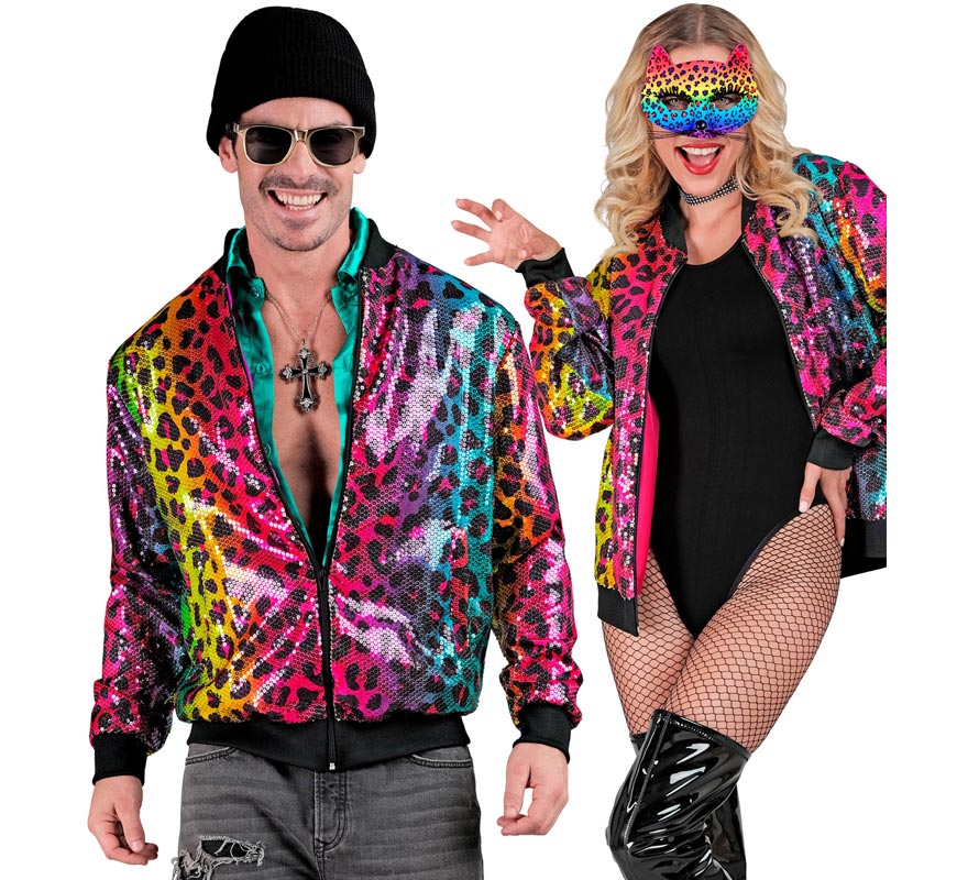 Bomber Moda animal print multicolor para adulto