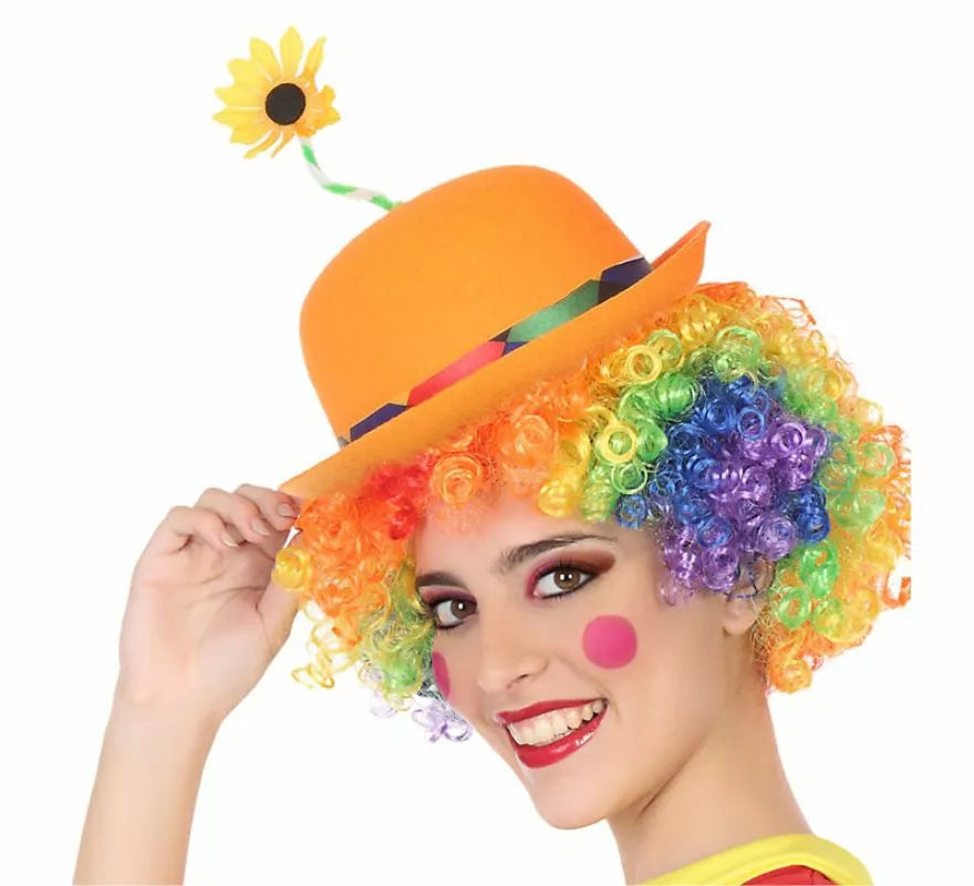 Translation missing: en.Bombín de Payaso con Flor en varios colores