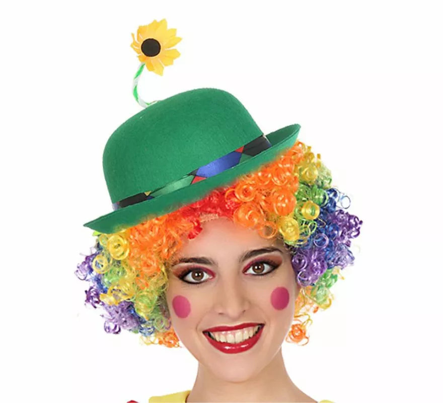 Translation missing: en.Bombín de Payaso con Flor en varios colores