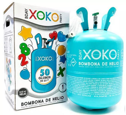 Bombona de Helio de 13,4 Litros o 0,42 m3 para llenar 50 globos