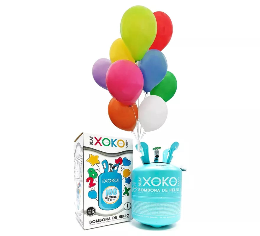 Bombona de Helio de 22 Litros o 0,7 m3 para llenar 90-100 globos