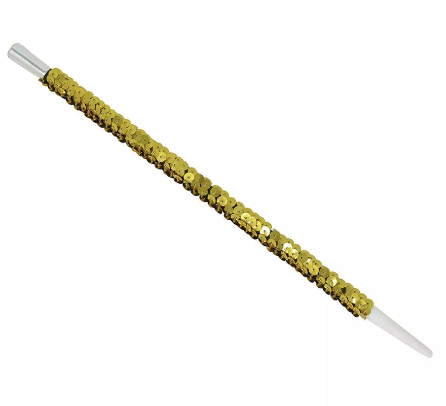 Boquilla Charleston Lentejuelas dorada de 30 cm