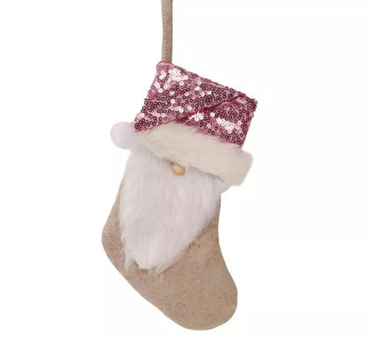 Bota de Cabeza Noel Rosa de 23 cms