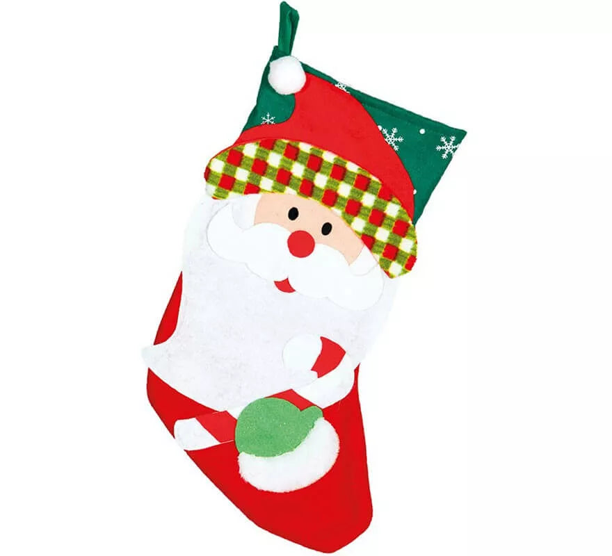 Bota de Papá Noel con Barba 46 cm