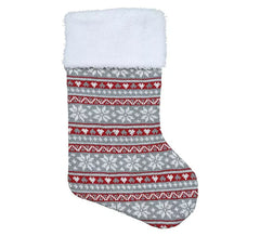 45cm Christmas Red Knit Boot